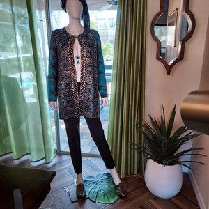 Chico's Travel Collection Series : Crumpled Knit Duster/ Size 1/Medium